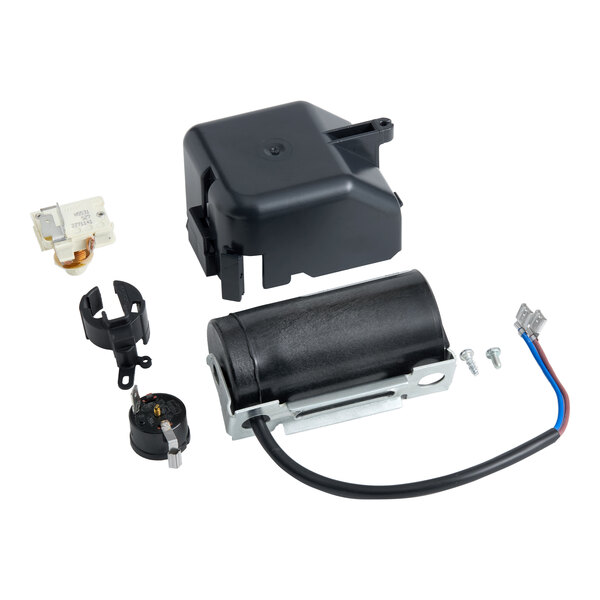 An electrical compressor kit for Avantco Ice EUC-F-130-A and EUC-H-130-A models, including various components and wiring.