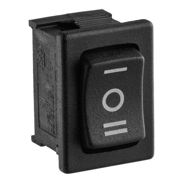 A black rectangular power switch for select Avantco Ice Diamond ice machines.