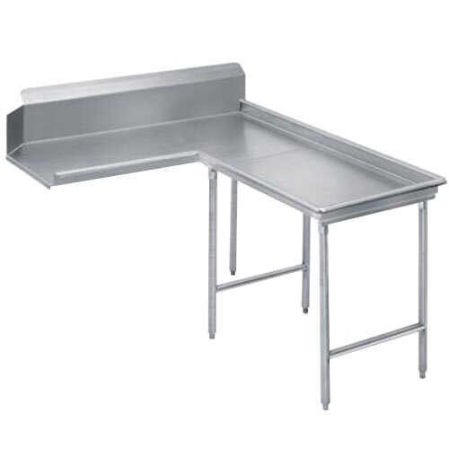 Advance Tabco DTC-G60-96 Super Saver 8' Stainless Steel Island Clean L-Shape Dishtable - Right Table