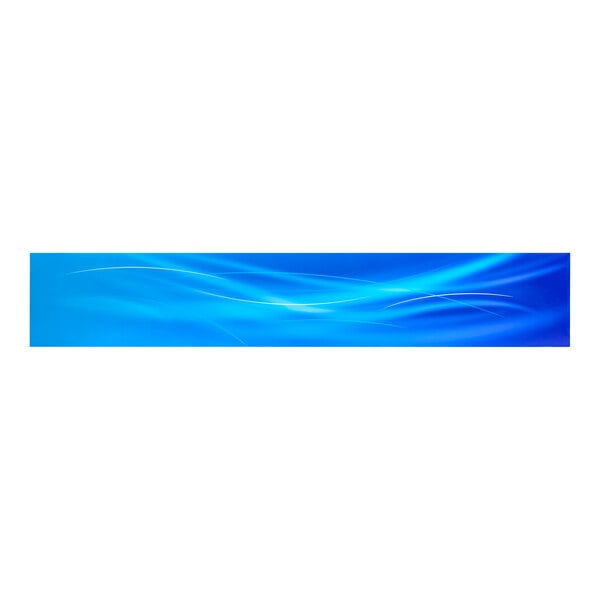 A blue sign panel designed for the Avantco GDS-47-HC refrigerator.