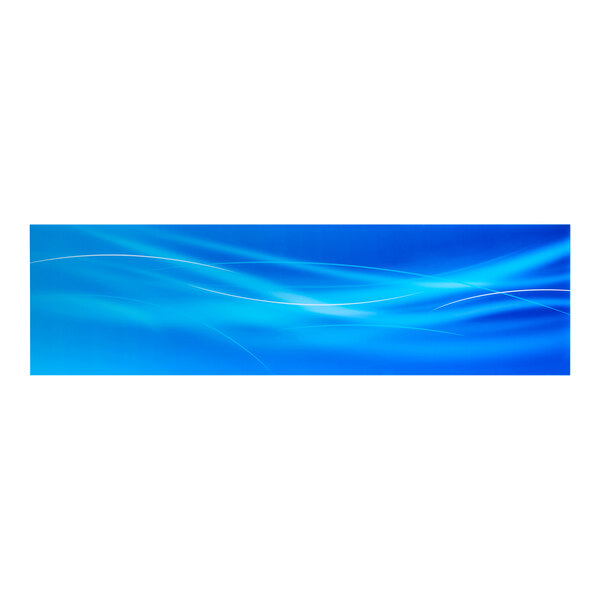 A blue sign panel designed for the Avantco GDC-24F-HC refrigerator.