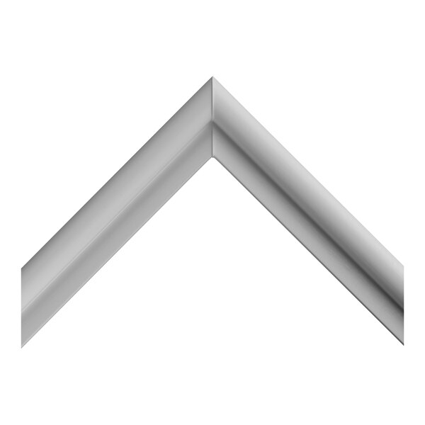 A V-shaped, gray, rubber-like gasket with a smooth surface and beveled edges, shown against a white background.
