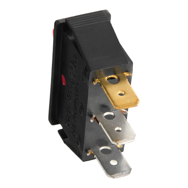 A black power switch with metal prongs designed for use with the Avantco CMAPADJ model.