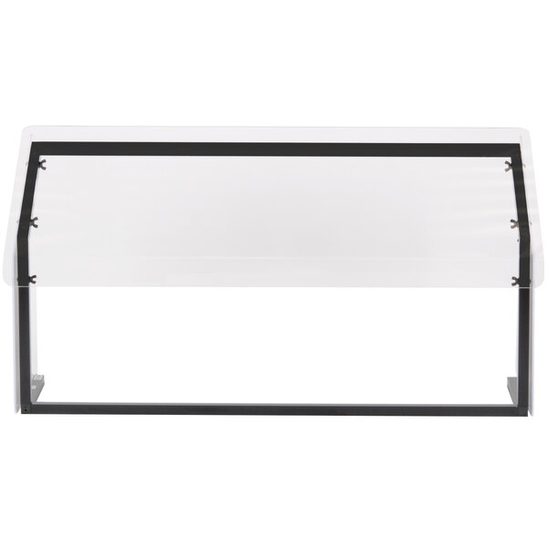 Black 60 x 12.19 Carlisle 916003 Acrylic Standard Single-Sided Sneeze Guard with Aluminum Frame 