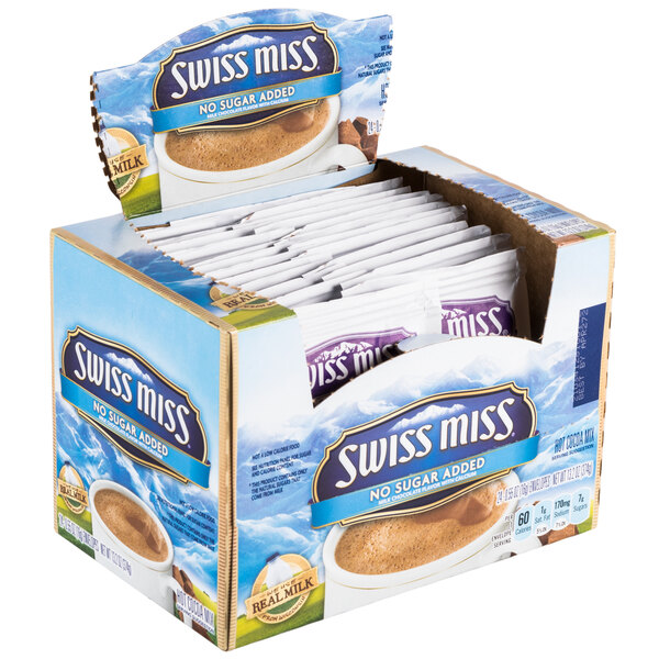 Swiss Miss Sugar Free Hot Chocolate Mix - 24/Box