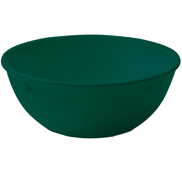 A close up of a GET Hunter Green SuperMel bowl.