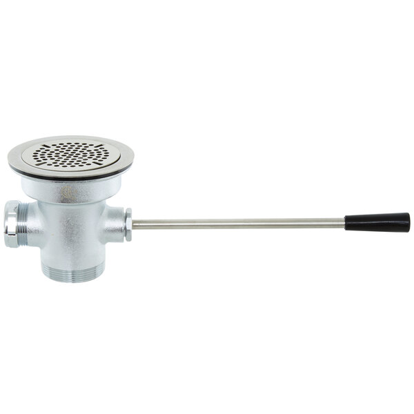 T&S B-3972-VR Vandal Resistant Waste Drain Valve with Lever Handle and 3 1/2" Sink Opening