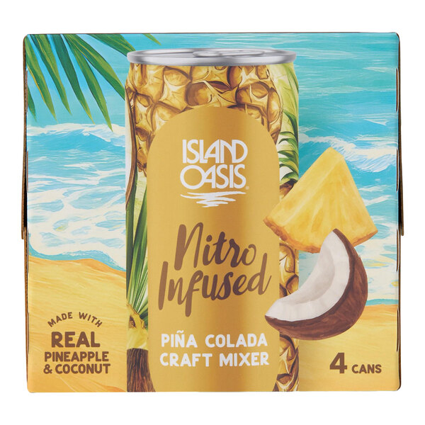 Island Oasis Nitro Infused Pina Colada Craft Mixer 8.4 oz. - 24/Case