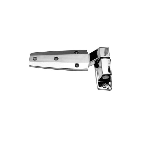 A close-up of a All Points Reversible Cam Lift Door Hinge on a white background.