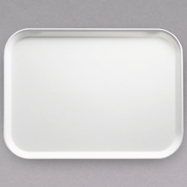 A white rectangular Cambro tray.