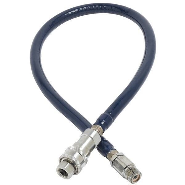 T&S HW-6B-60 60" Safe-T-Link 3/8" x 60" Water Appliance Hose with Reverse Quick Disconnect