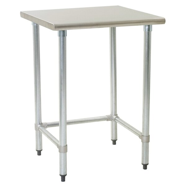 Eagle Group T3036GTB 30" x 36" Open Base Stainless Steel Commercial Work Table