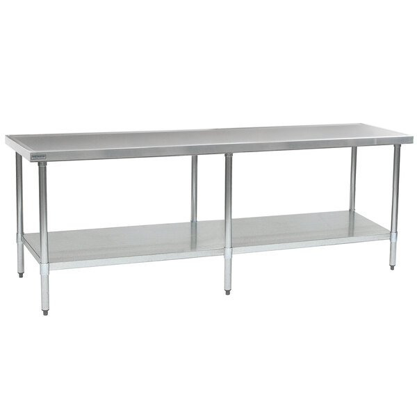 Eagle Group T2496EM 24" x 96" Stainless Steel Work Table with Galvanized Undershelf