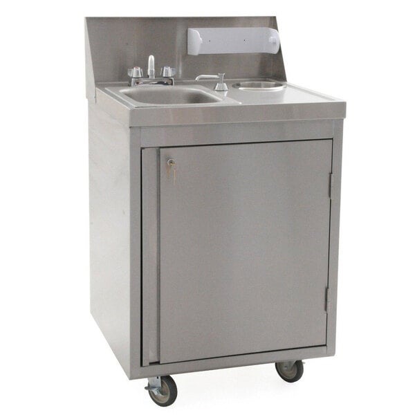 Eagle Group PHS-S-C Cold Water Portable Sink with Stainless Steel Bowl