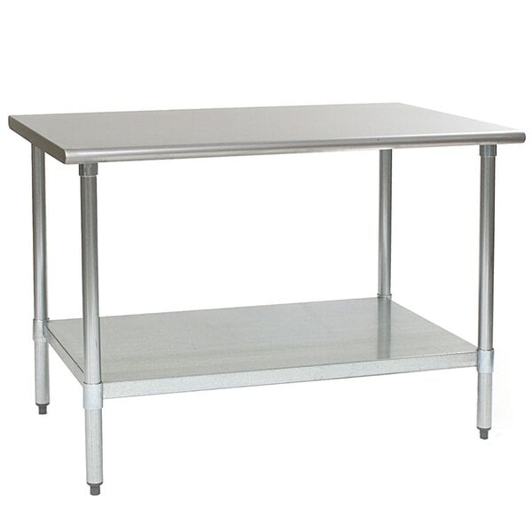 Eagle Group T4860SE 48" x 60" Stainless Steel Work Table with Undershelf