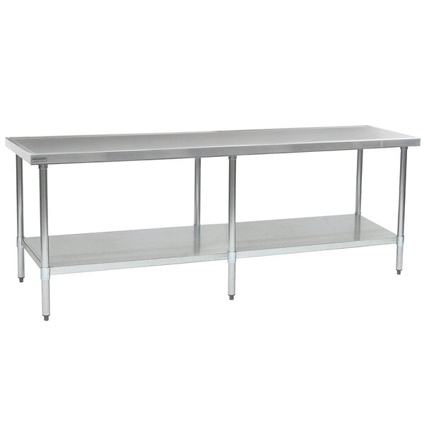 Eagle Group T48108SEM 48" x 108" Stainless Steel Work Table with Undershelf