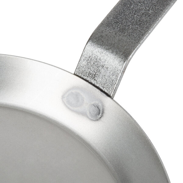 Matfer Bourgeat 062034 9 1/2" Heavy Duty Polished Black Steel Crepe Pan