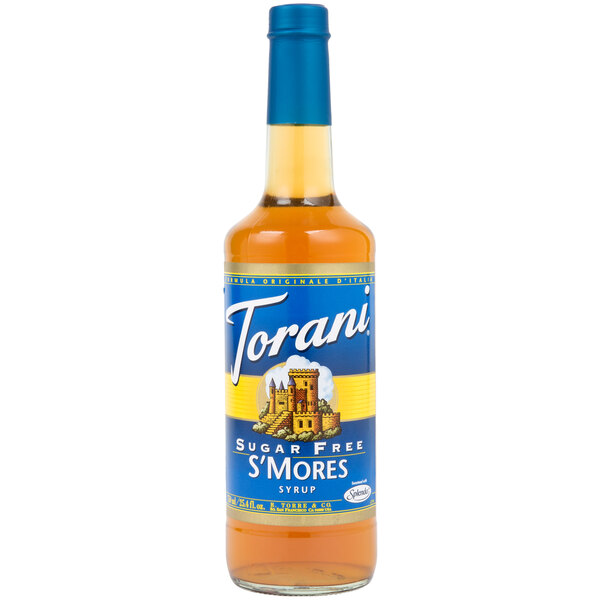 Torani 750 mL Sugar Free S'mores Flavoring Syrup