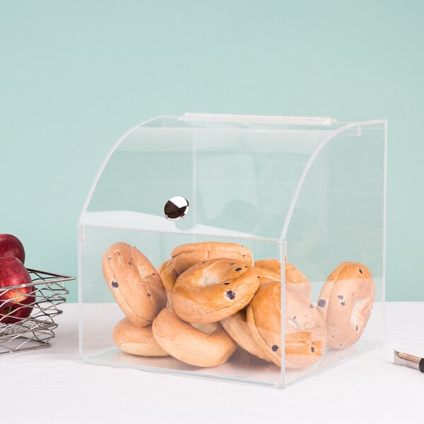 Cal-Mil 945 12 1/2" Square Curved Top Acrylic Display Case