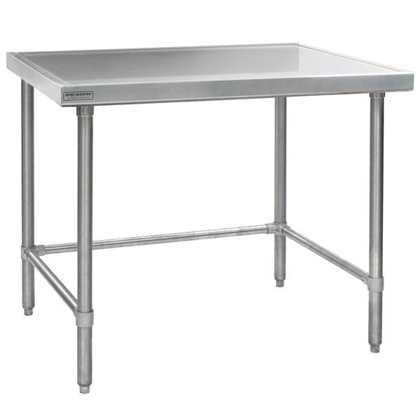 Eagle Group T3048STEM 30" x 48" Open Base Stainless Steel Commercial Work Table