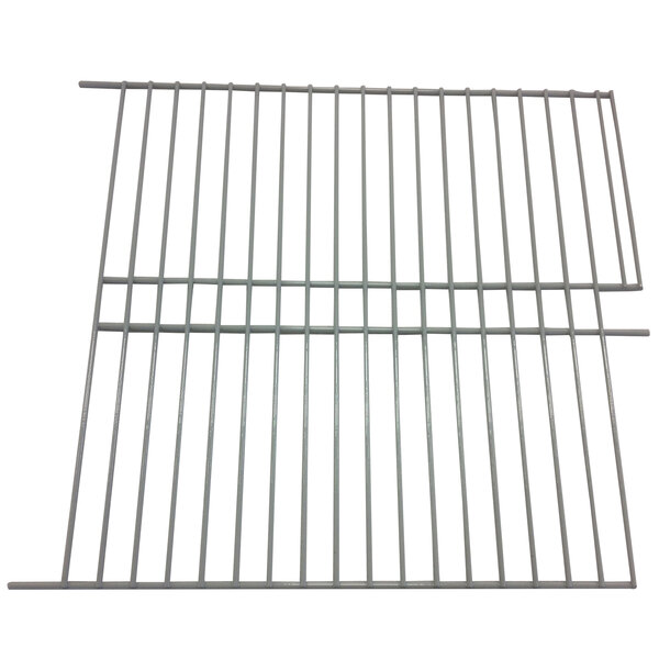A metal grid with two bars on it.