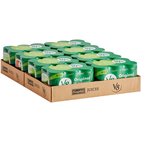 V8 Original Vegetable Juice 5.5 fl. oz. Can - 48/Case