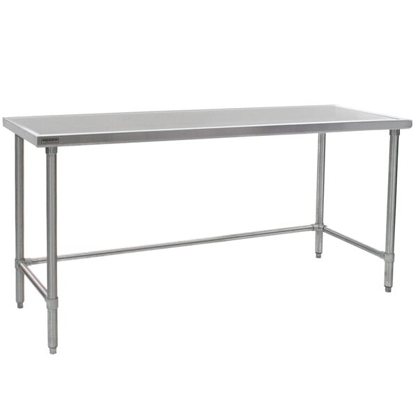 Eagle Group T4872STEM 48" x 72" Open Base Stainless Steel Commercial Work Table