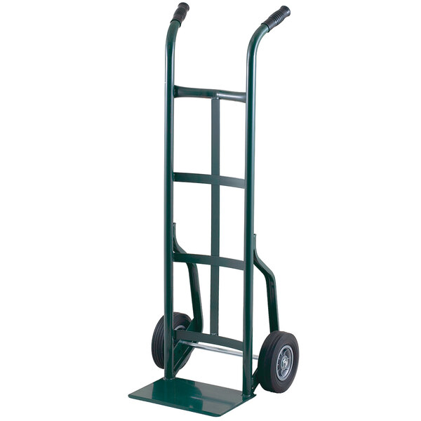 Harper 20T86 Dual Handle 800 lb. Steel Hand Truck with 10" x 2" Solid Rubber Wheels