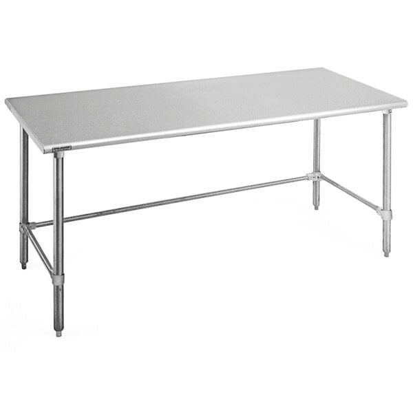 Eagle Group T3072GTEB 30" x 72" Open Base Stainless Steel Commercial Work Table
