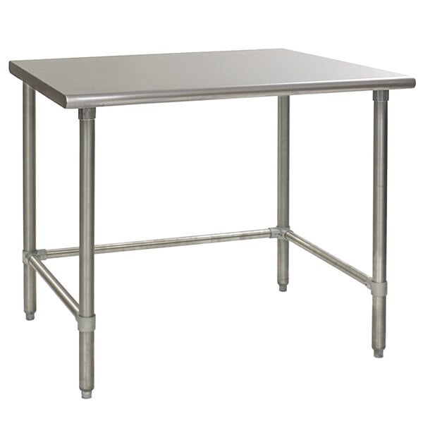 Eagle Group T3060GTE 30" x 60" Open Base Stainless Steel Commercial Work Table