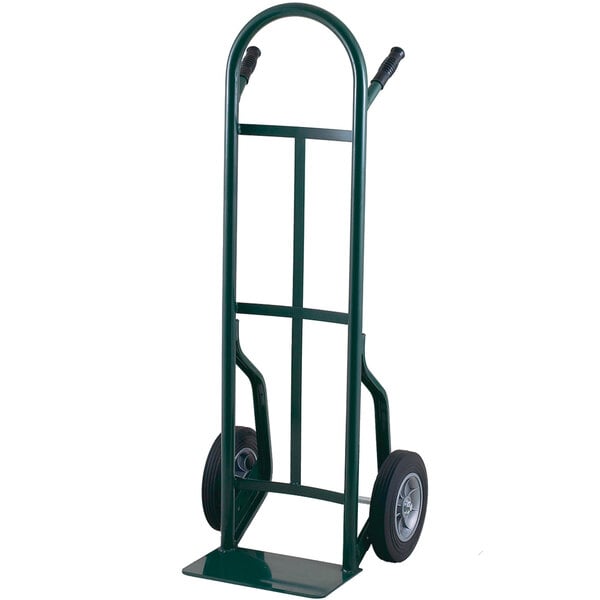 Harper 53T86 Continuous Dual Pin Handle 600 lb. Steel Hand Truck with 10" x 2" Solid Rubber Wheels
