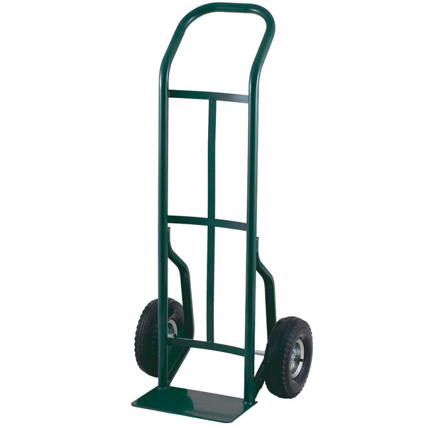 Harper 52T86 Continuous Handle 600 lb. Steel Hand Truck with 10" x 2" Solid Rubber Wheels