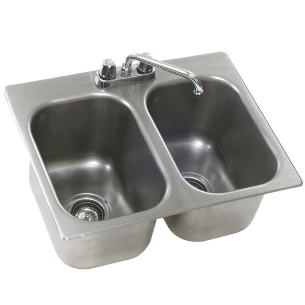 Eagle Group SR242413.52 Two Compartment Stainless Steel DropIn Sink