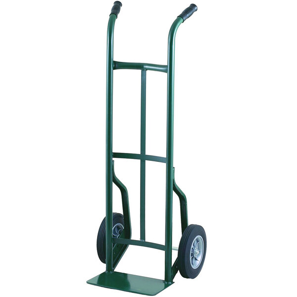 Harper 50T60 Dual Handle 600 lb. Steel Hand Truck with 10" x 2 1/2" Solid Rubber Wheels