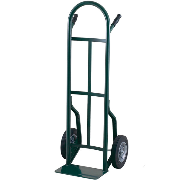 Harper 53T77 Continuous Dual Pin Handle 600 lb. Steel Hand Truck with 8" x 1 5/8" Mold-On Rubber Wheels