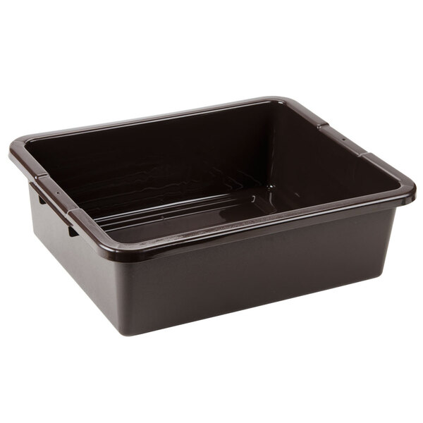 Rubbermaid FG335192BRN 21" x 17" x 7" Brown High Density Polyethylene