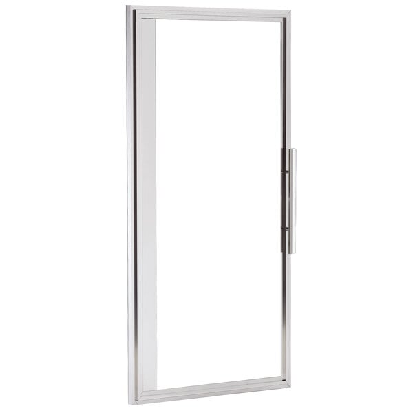 True 933713 Left Hinged Glass Door Assembly with Stainless Steel Frame - 54 1/4" x 26 3/4"