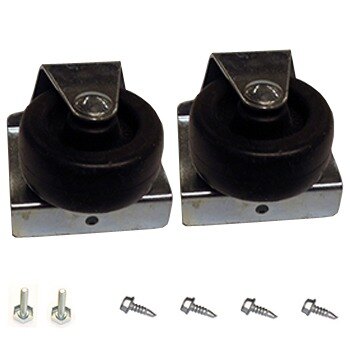 True 929654 2" Swivel Casters with Leveling and Mounting Screws - 2/Set