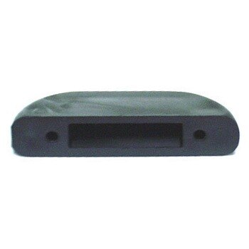 A black True plastic handle lid.