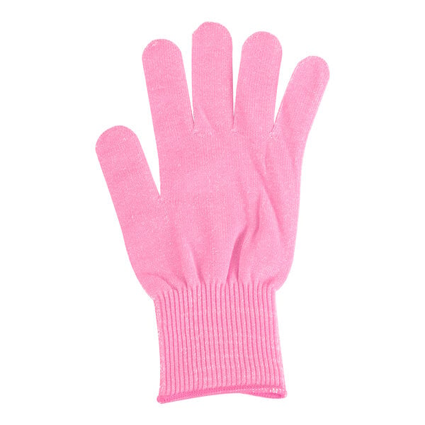 A pink Victorinox PerformanceFIT level cut resistant glove.