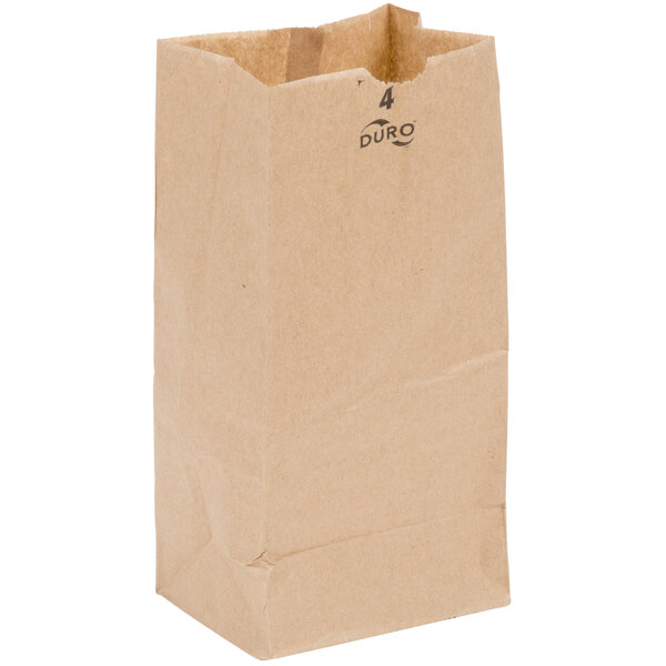 Duro 4 Lb Brown Paper Bag 500 Bundle