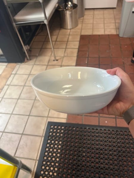 Acopa 35 oz. Bright White Porcelain Menudo / Pasta / Salad