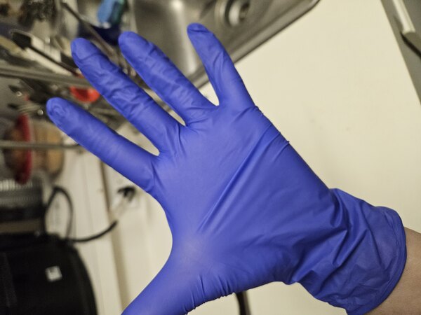 Ensure 7 Mil Black Nitrile Gloves - Heavy Duty & Chemical Resistant | Powder-Free Exam Gloves (100 Count)