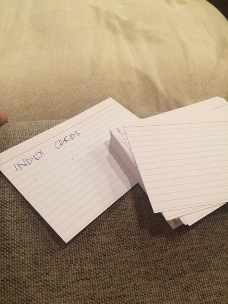 Plastic Recipe Box Oxford Ruled Index Cards, 5 X 8 Inches, White, 100 Cards Per Pack (51 5B5 Index Cards 5x8