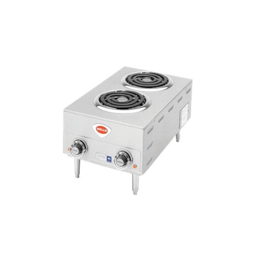 Wells H 63cd 14 3 4 Electric Countertop Two Burner Hot Plate With
