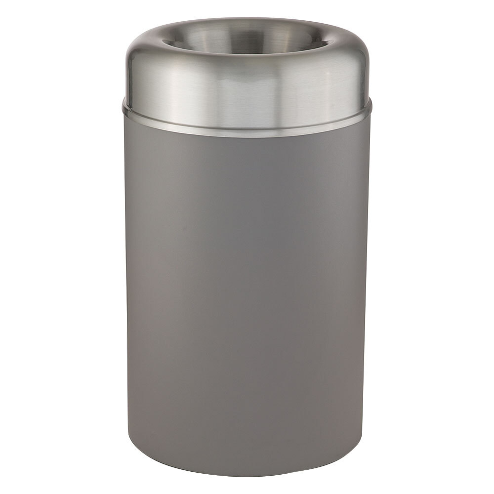 Rubbermaid FGAOT30SAGRPL Crowne Textured Gray with Aluminum Accents