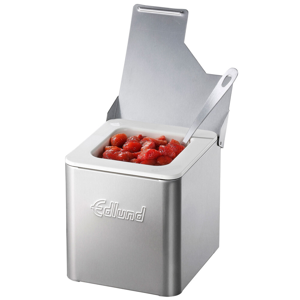 Edlund CSW 016 Stainless Steel 1 6 Size Cold Food Pan With White Insert edlund-csw-016-stainless-steel-1-6-size-cold-food-pan-with-white-insert