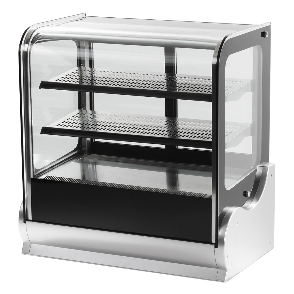 Vollrath 40863 48" Cubed Glass Refrigerated Countertop Display