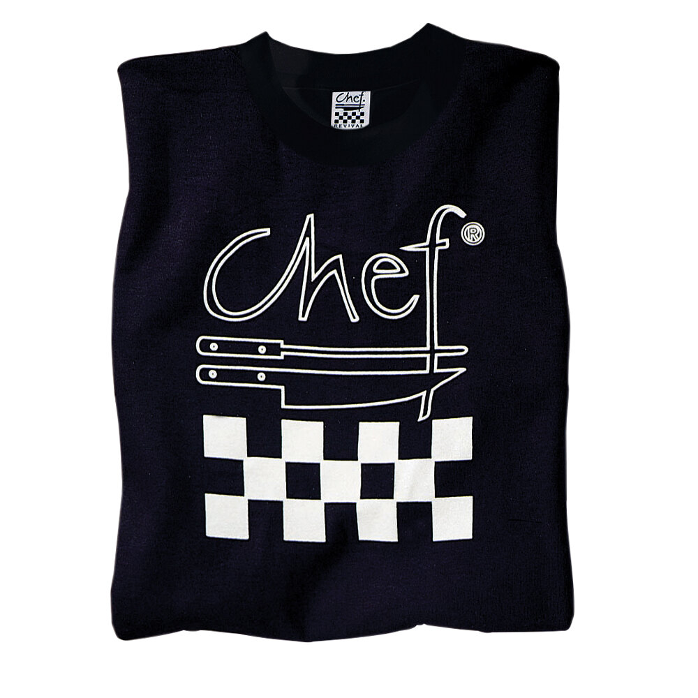 Chef Revival TS002XL Chef Logo Black TShirt Cotton Size XL