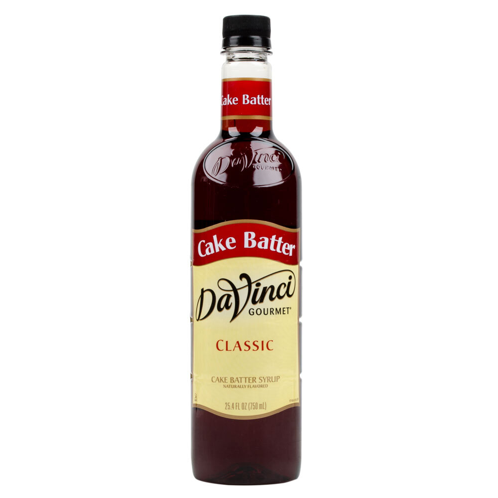 DaVinci Gourmet 750 mL Classic Cake Batter Flavoring Syrup